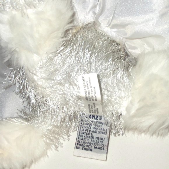 Vintage GANZ Webkinz White Dog Poodle Bride Dress Veil with Original Tag - Picture 5 of 7